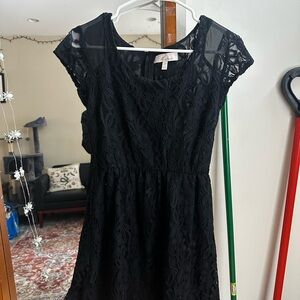 Monteau Black Lace Dress
